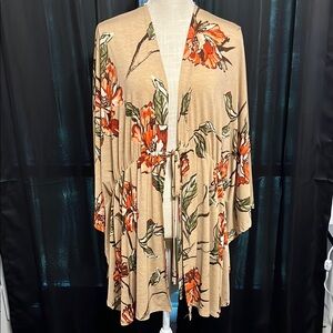 Lime & Chili Floral Kimono Cardigan